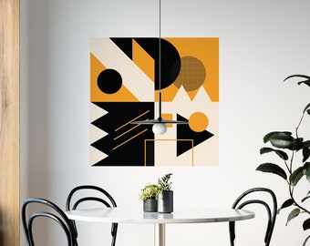 Modern Experimental Shapes Wall Decal Blocks