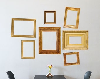 Gold Frame Collage Wall Decal Set