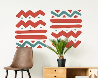 African Style Wall Decal Pattern