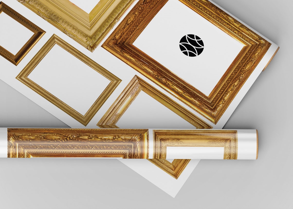 Gold Frame Collage Wall Decal Set Etsy