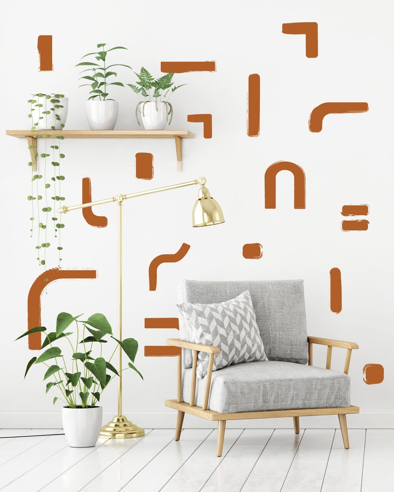 Paint Strokes Wall Decal Pattern image 3