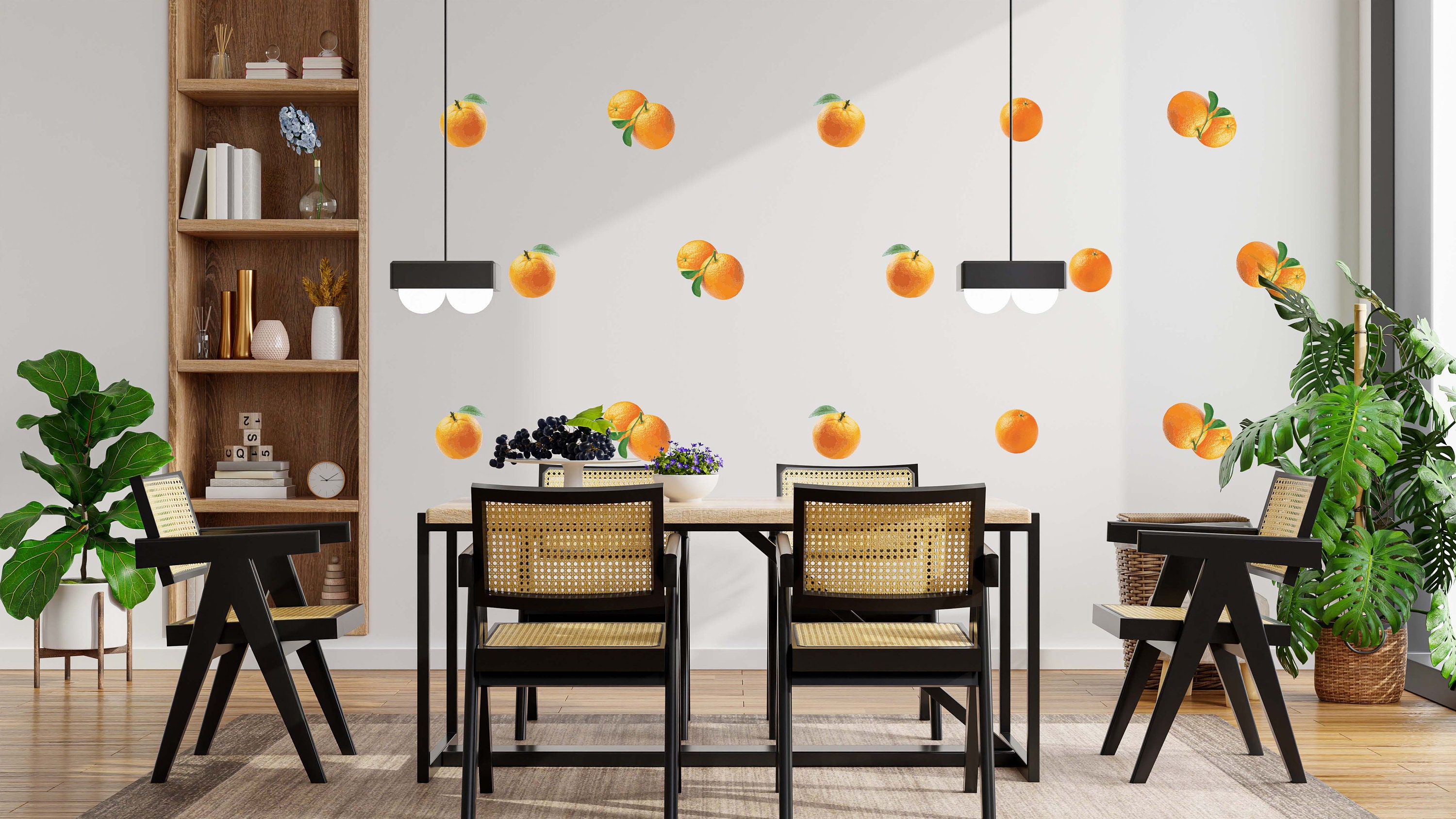 Orange Fruit Wall Decals Etsy