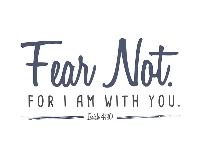 Fear Not. Bible Quote Wall Decal Etsy