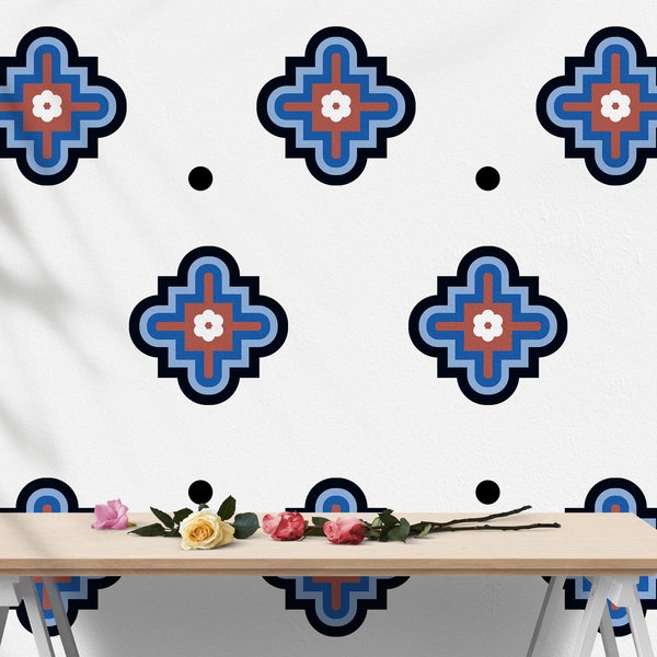 Moroccan Wall Decal Etsy