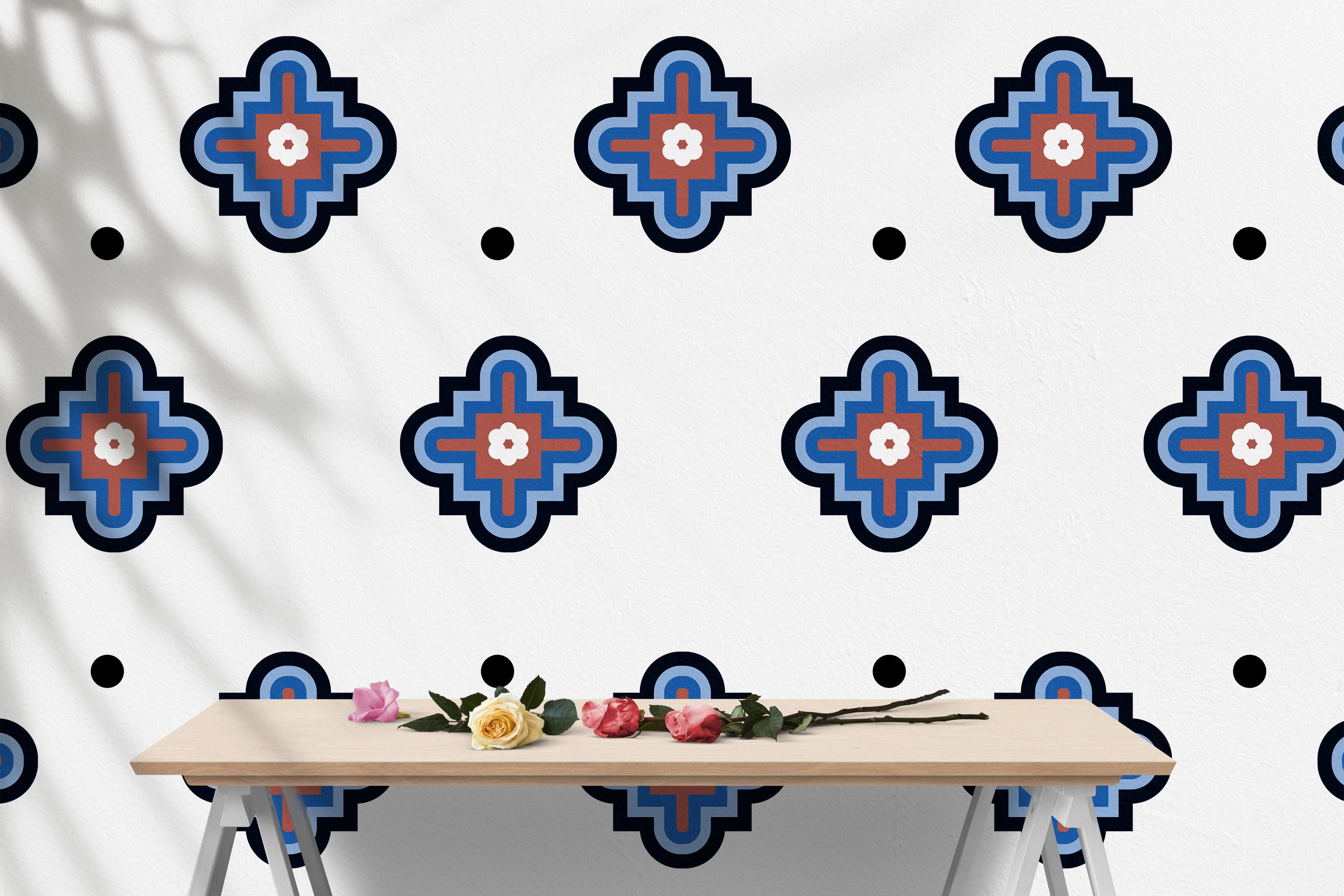 Moroccan Peel and Stick Wall Decal Pattern Modern Wall Etsy UK