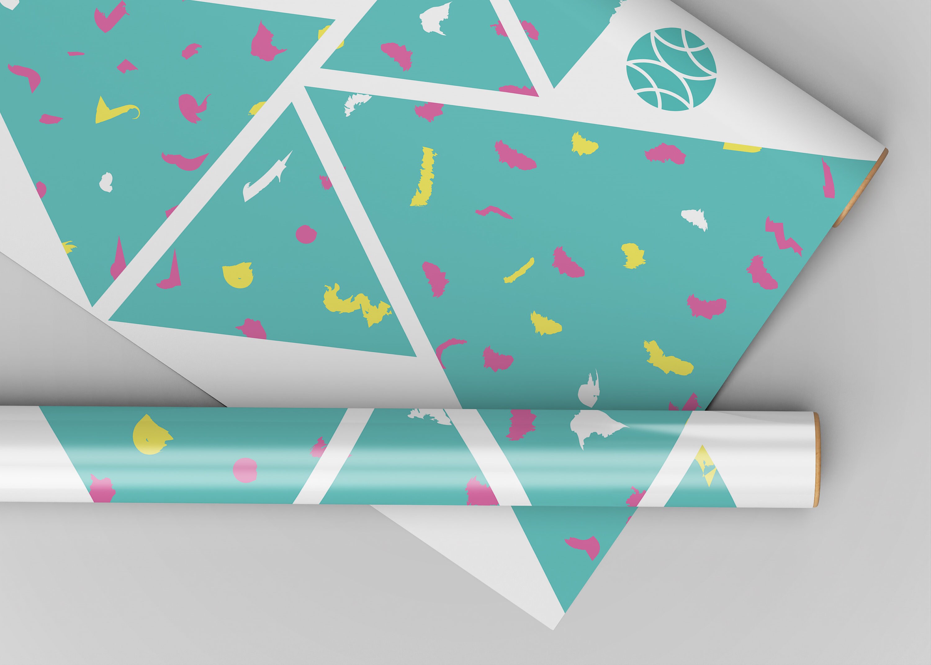 Simple Decal Patterns Fun Triangle Wall Decal Pattern gradient Pastel or 90's - Etsy
