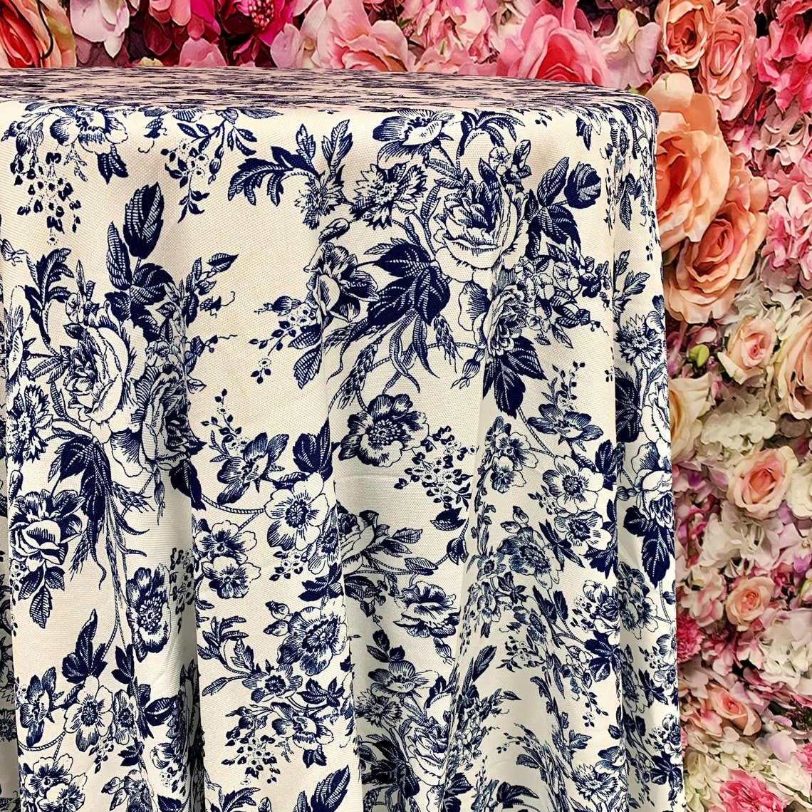 French Toile Tablecloth Etsy