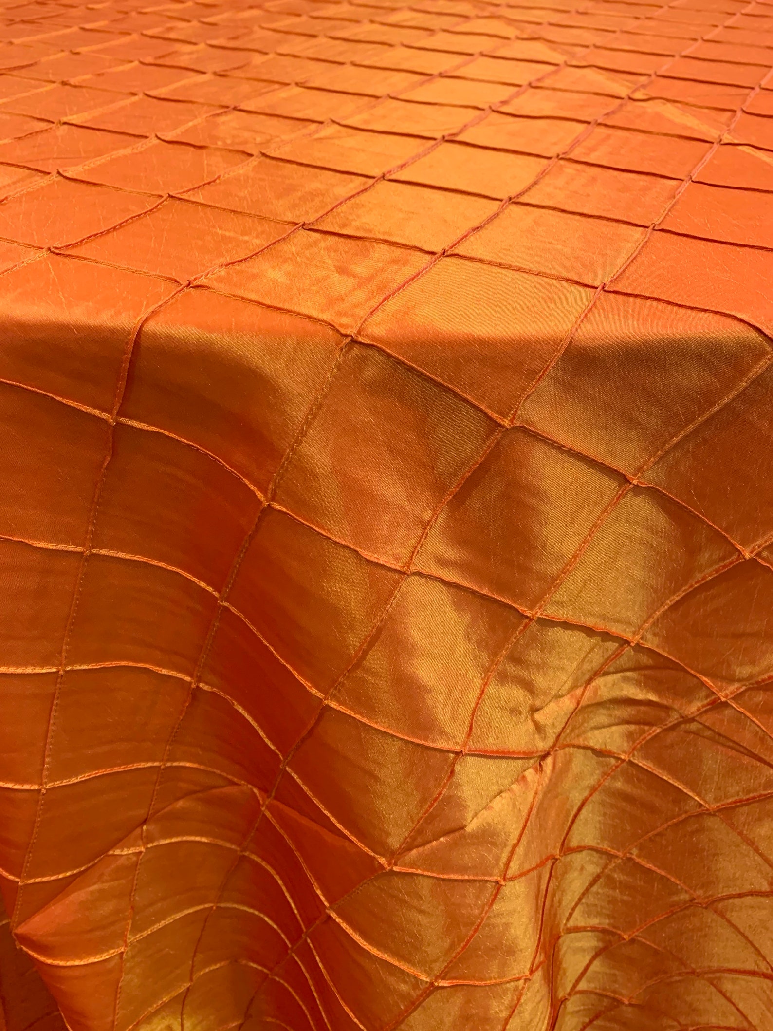 Burnt orange tablecloth