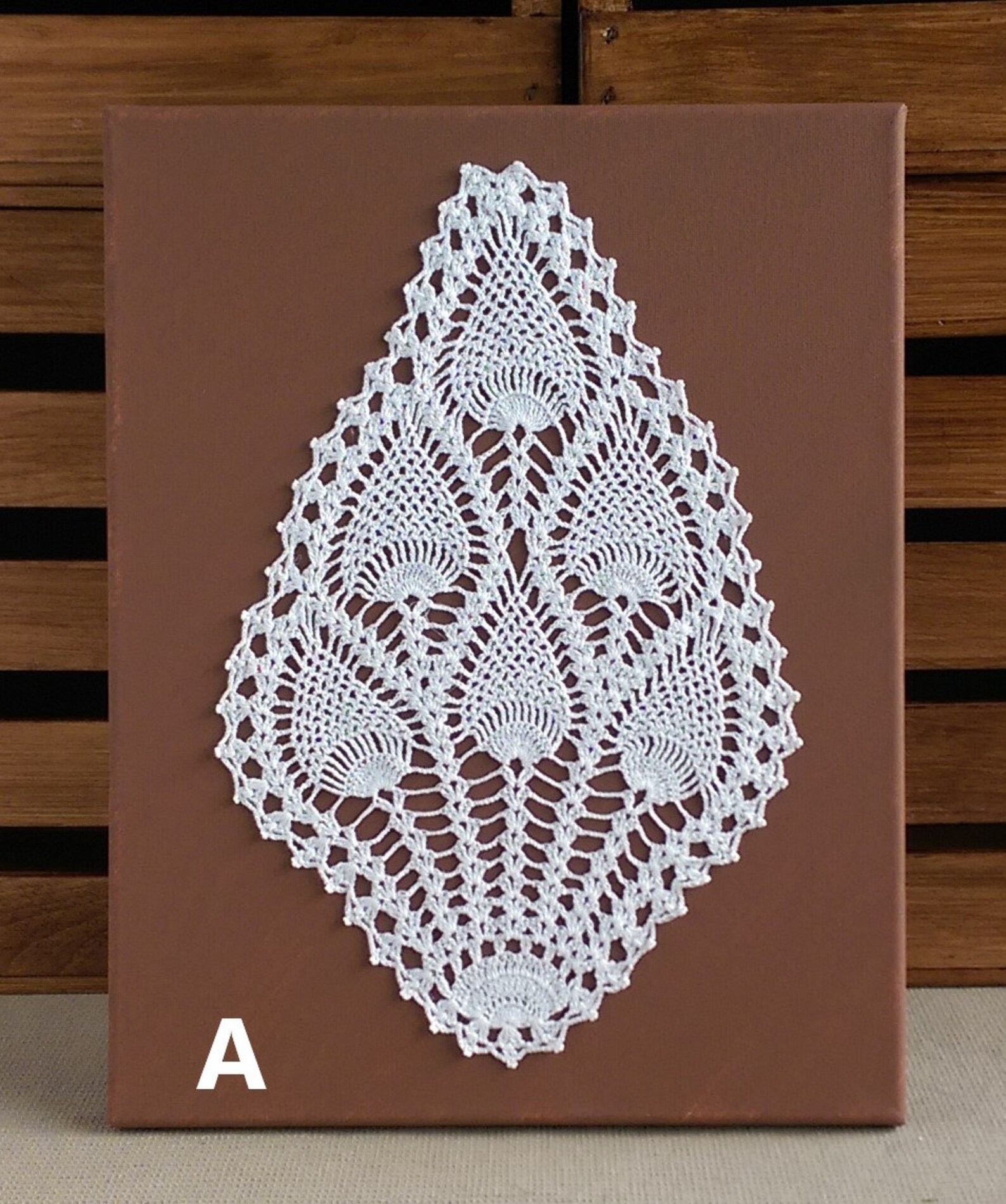 Buy Doily Art on Canvas Doily Wall Decor, Victorian Wall Hanging