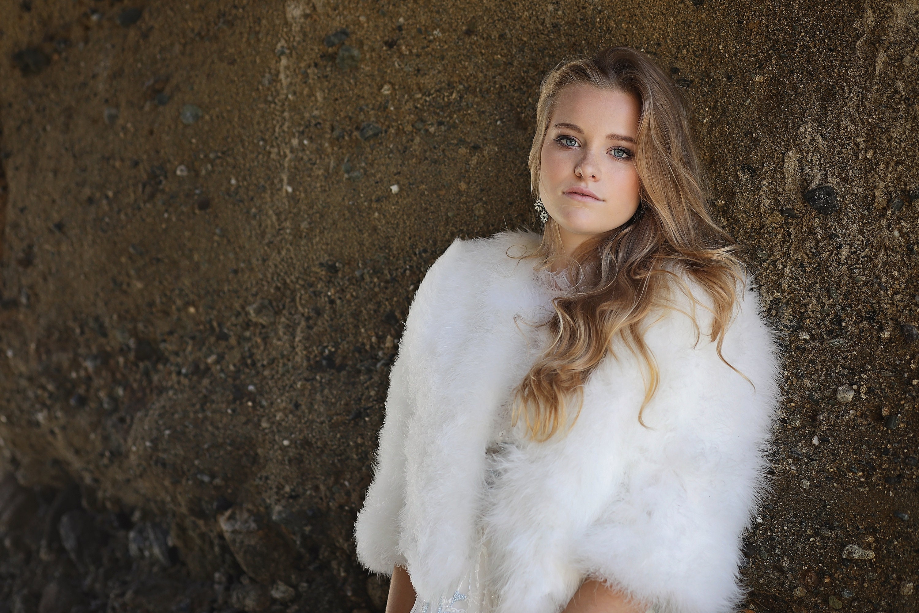 feather bridal jacket