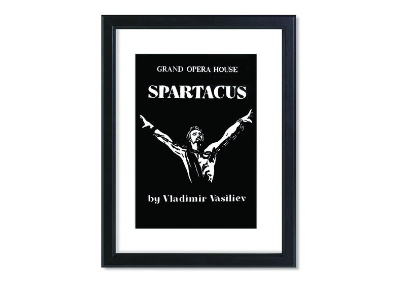 Spartacus Movie Poster Lino Photo print image 2