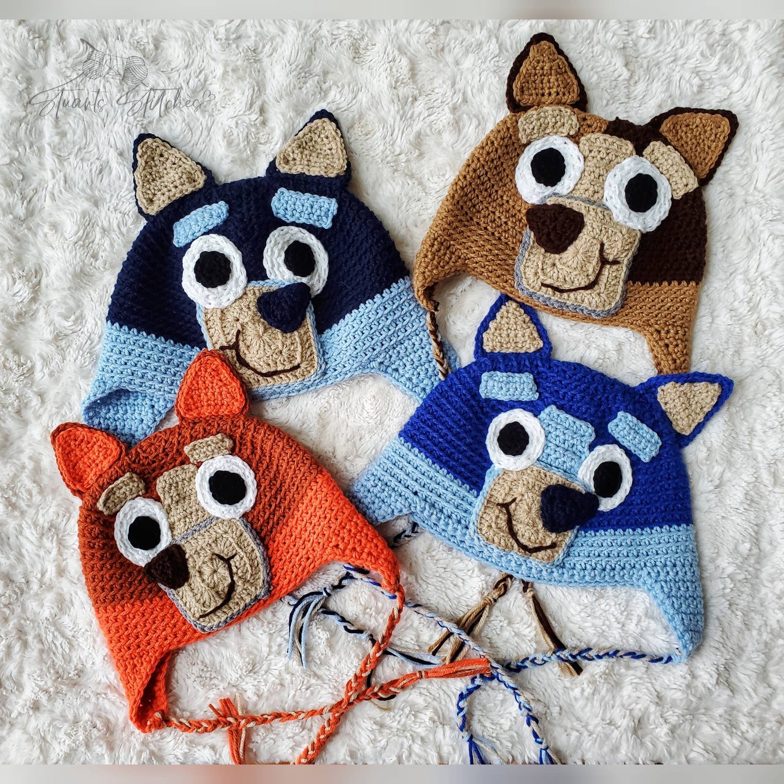 Bluey Hat Crochet Bluey Hat Bluey Beanie Halloween Costume Etsy Ireland