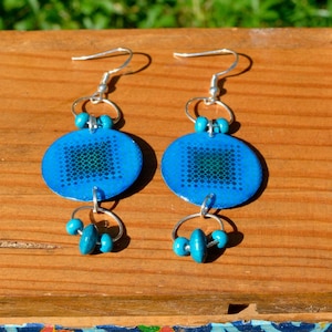 Sonia Delaunay  earrings resin earrings artists jewelry