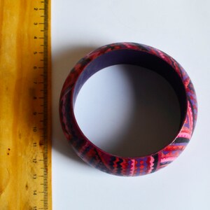 Bracelet Manchette Vintage En Bois Veiné Et Corne Bovine, Années 1900