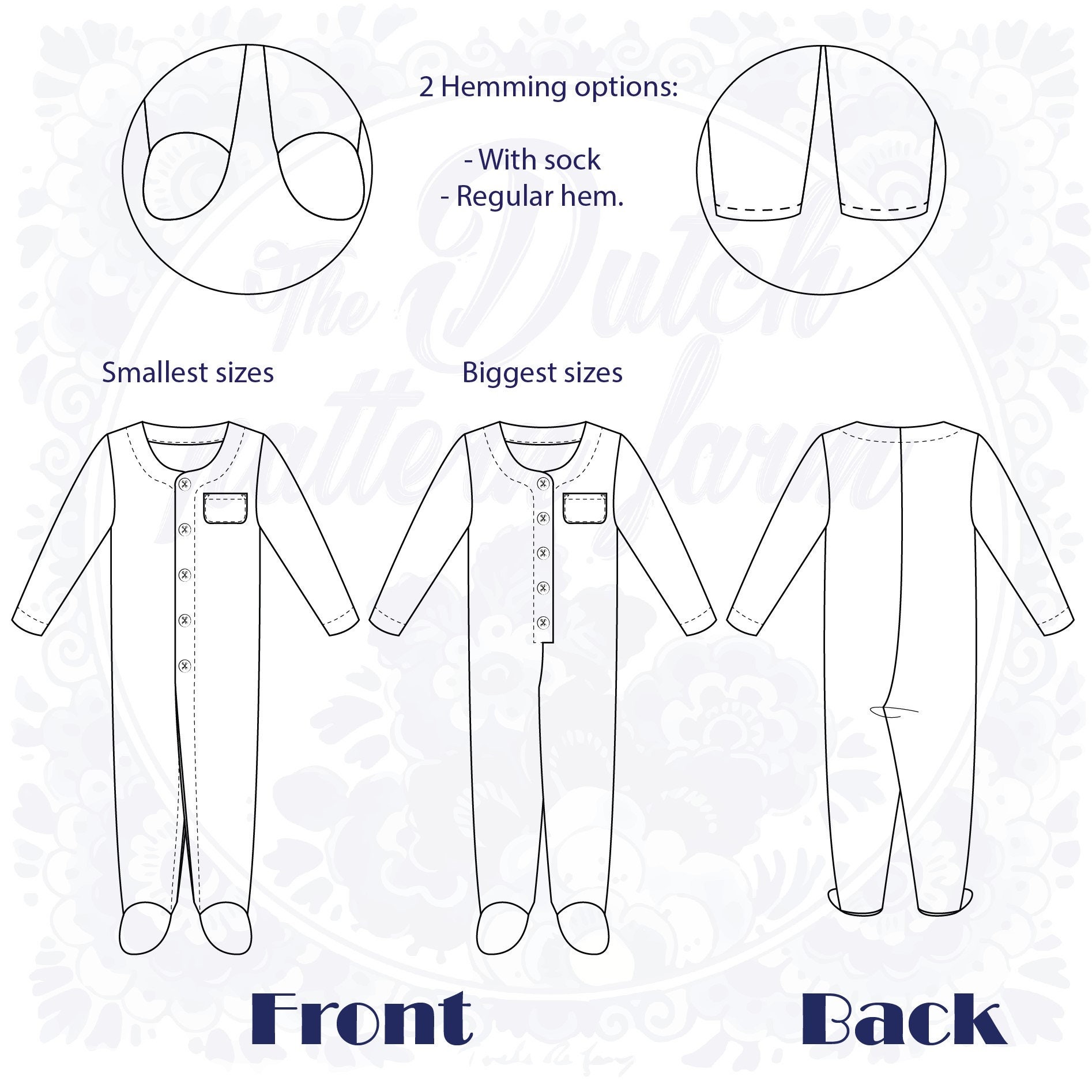 Chloé Pyjama PDF Pattern Download | Etsy