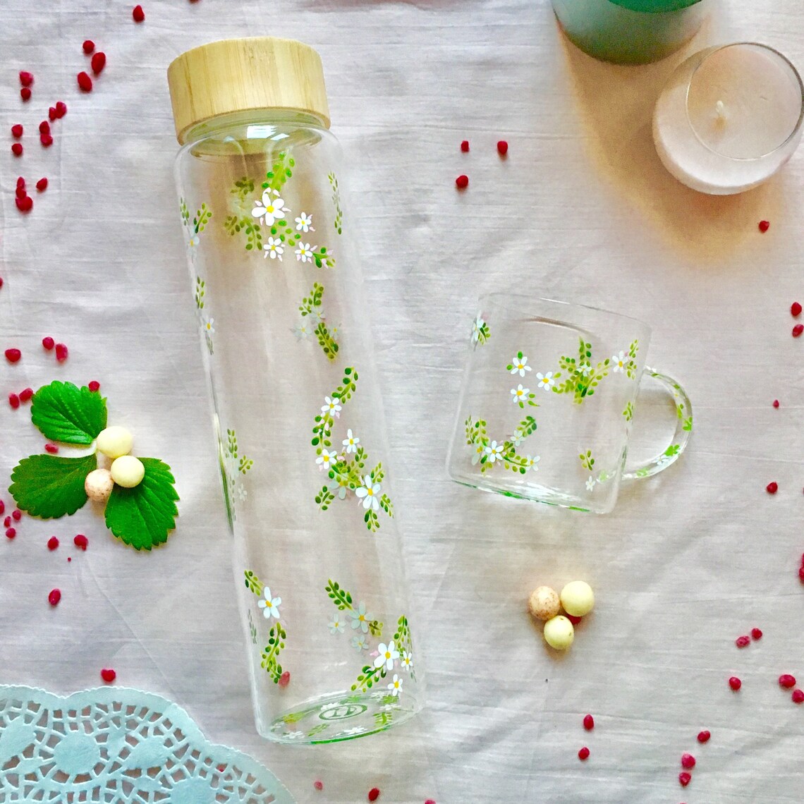 'Bloom' carafe ⌀ 8 cm Glasses and bottles main image 0