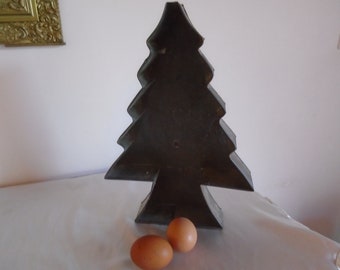 Moule à gateau vintage Moule en métal ancien Moule sapin Décoration cuisine Ustensiles de cuisine Cadeau