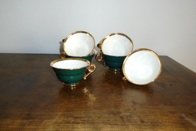 Set De 6 Tasses Vertes