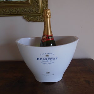 Seau à Champagne Métal Léger – Vintage Besserat Bellefont Argit Epernay – Collection
