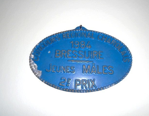 plaque concours hippique Prix De La Ville Le Chesnay An 1987
