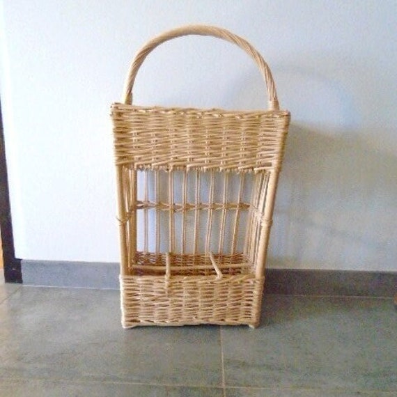 Porte-Bouteilles en Rotin Rangements de Cuisine Salle Bains Cadeau Déco Boho Décor Naturel Déco Roti