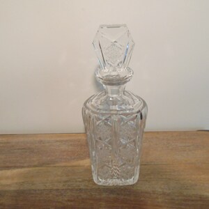 Carafe en cristal vintage art déco Cadeau carafe à whisky alcool accessoire de bar Service à alcool image 2