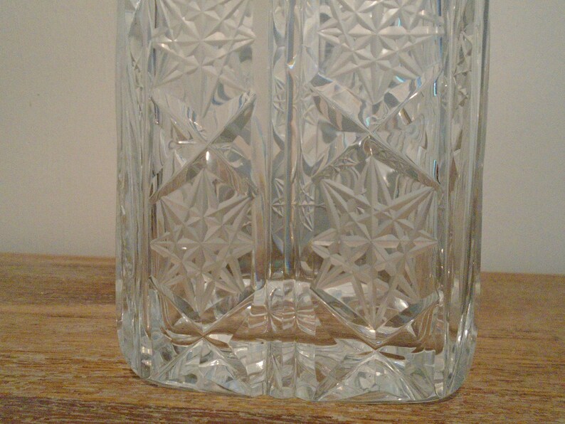 Carafe en cristal vintage art déco Cadeau carafe à whisky alcool accessoire de bar Service à alcool image 9