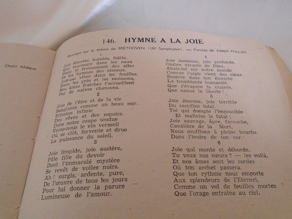 Ancient French Song Book Singing Light Book Rooster Of France French Tradition Gift Collection Folk Art Old Songs