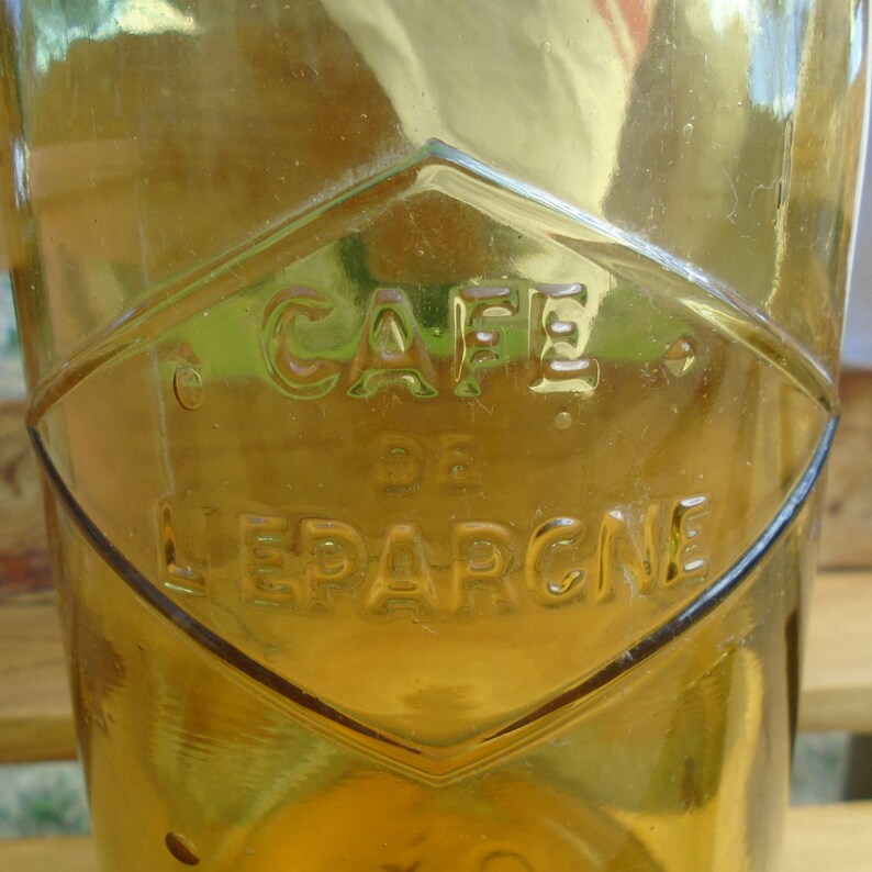 Vintage Jar Vintage Vase Yellow Jar Kitchen Decoration Etsy