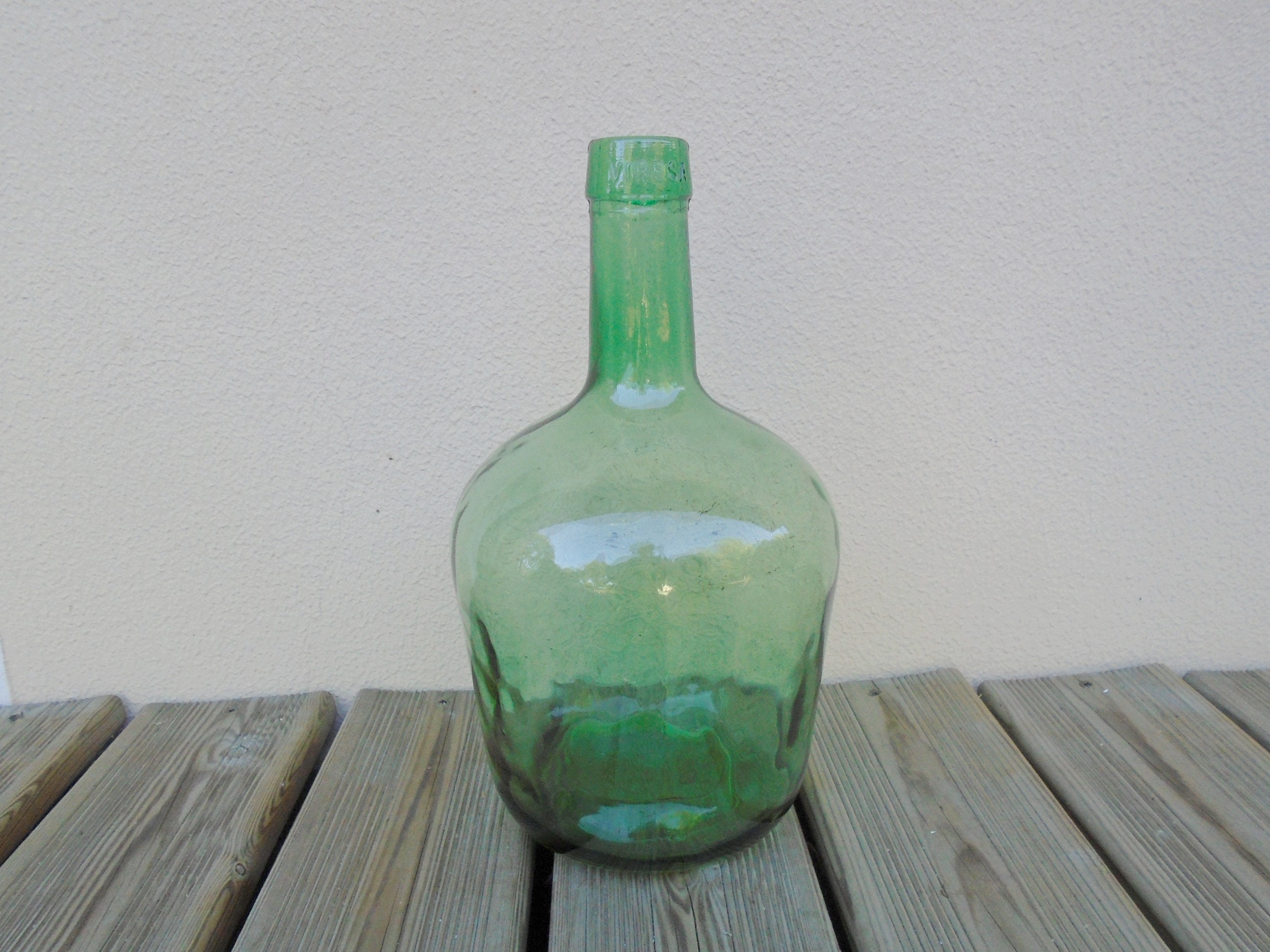 Dame Jeanne - Verte - Viresa - 10 L - Brocante en ligne