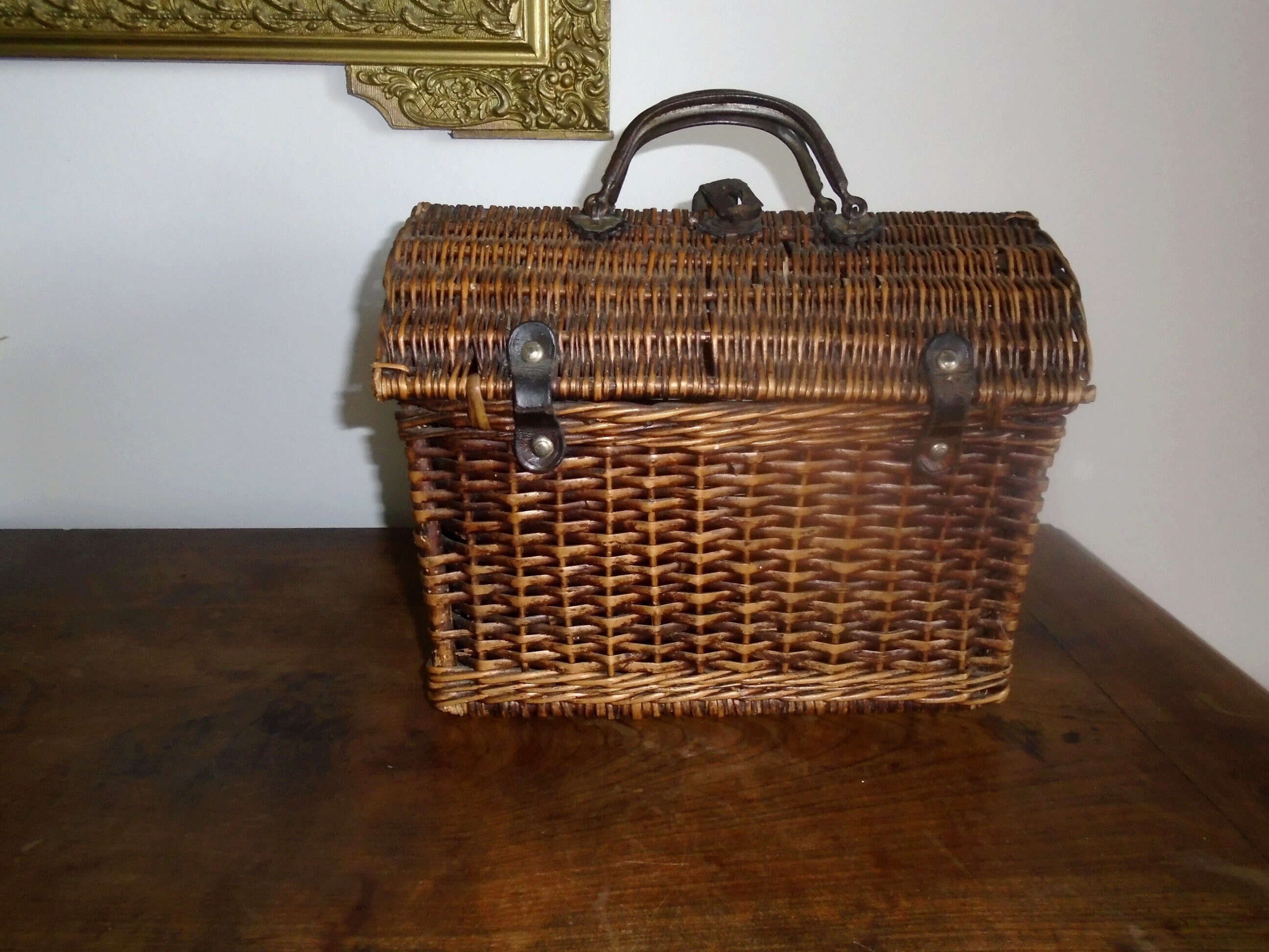 Vintage Wicker Chest Wicker Basket Wicker Box Rattan Decor Etsy