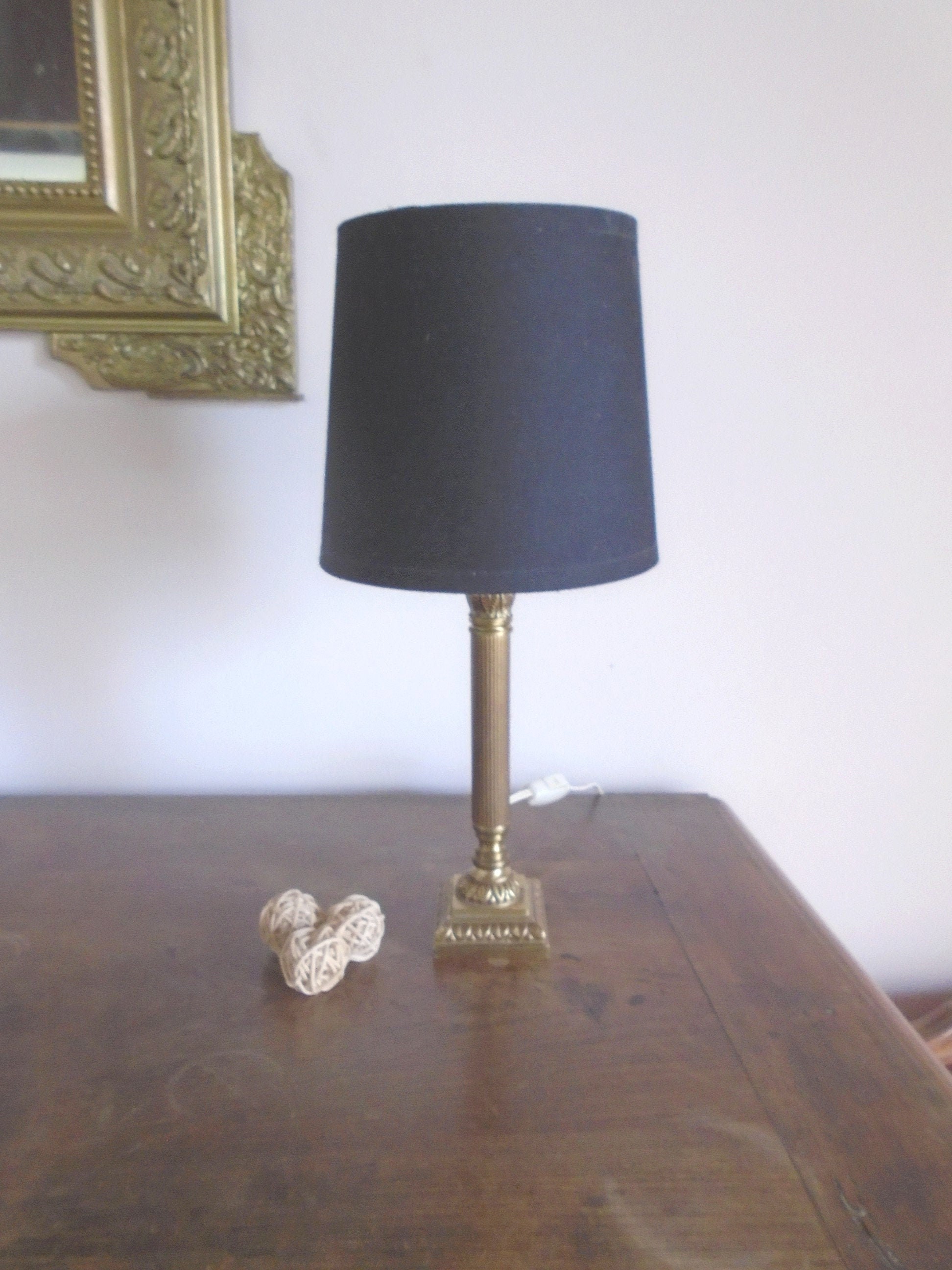 First Empire style bronze lamp Vintage column lamp Table lamp Old lighting Gift Chic decoration Accent lamp