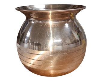 100% Pure Copper Pot | Kalash | Lota  for Puja, Yoga Aayurveda for Good Health Benefit