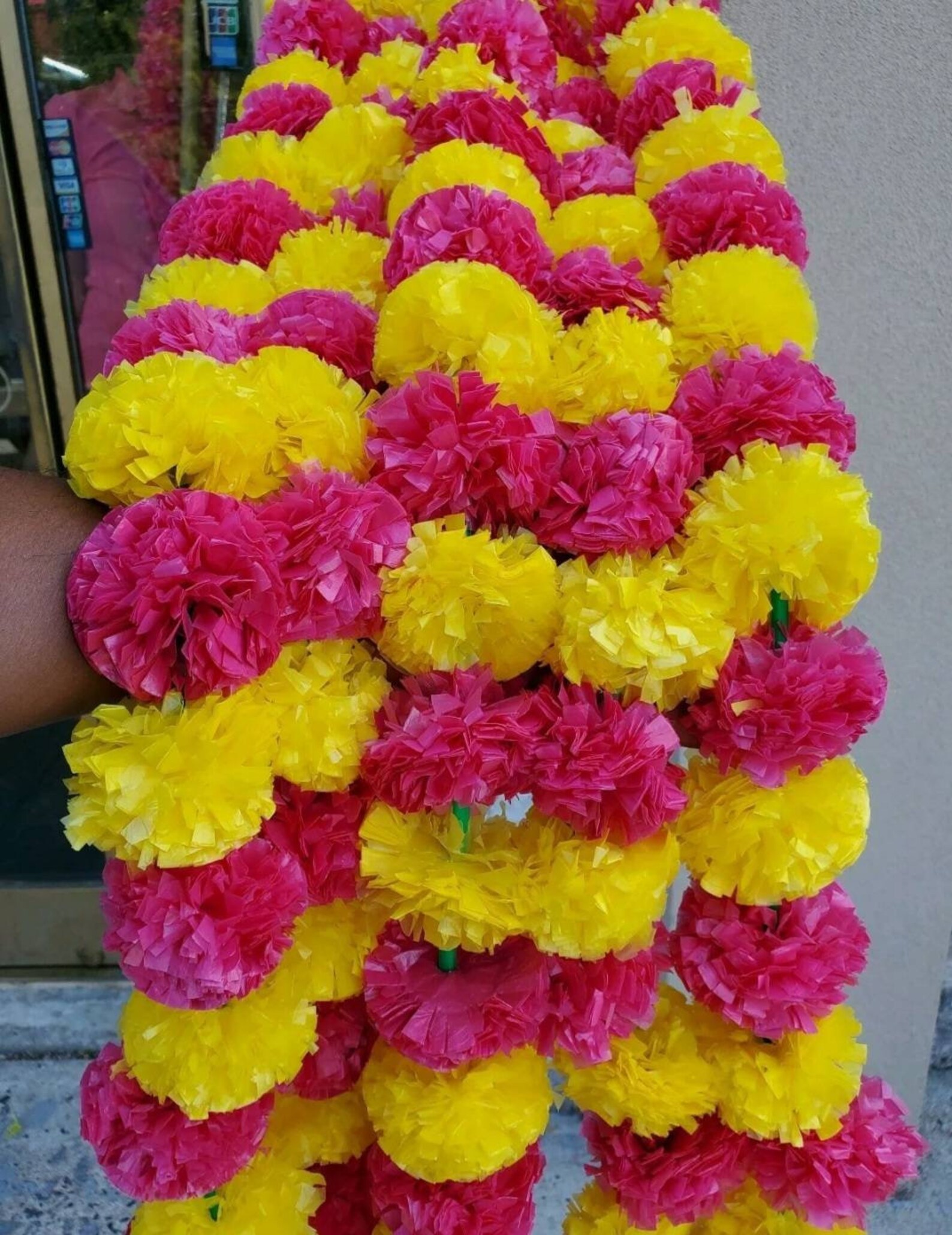 Artificial marigold flower strings party decoration 4 feet 8 Etsy