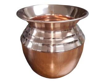 100% Pure Copper Pot | Kalash | Lota  for Puja, Yoga Aayurveda for Good Health Benefit