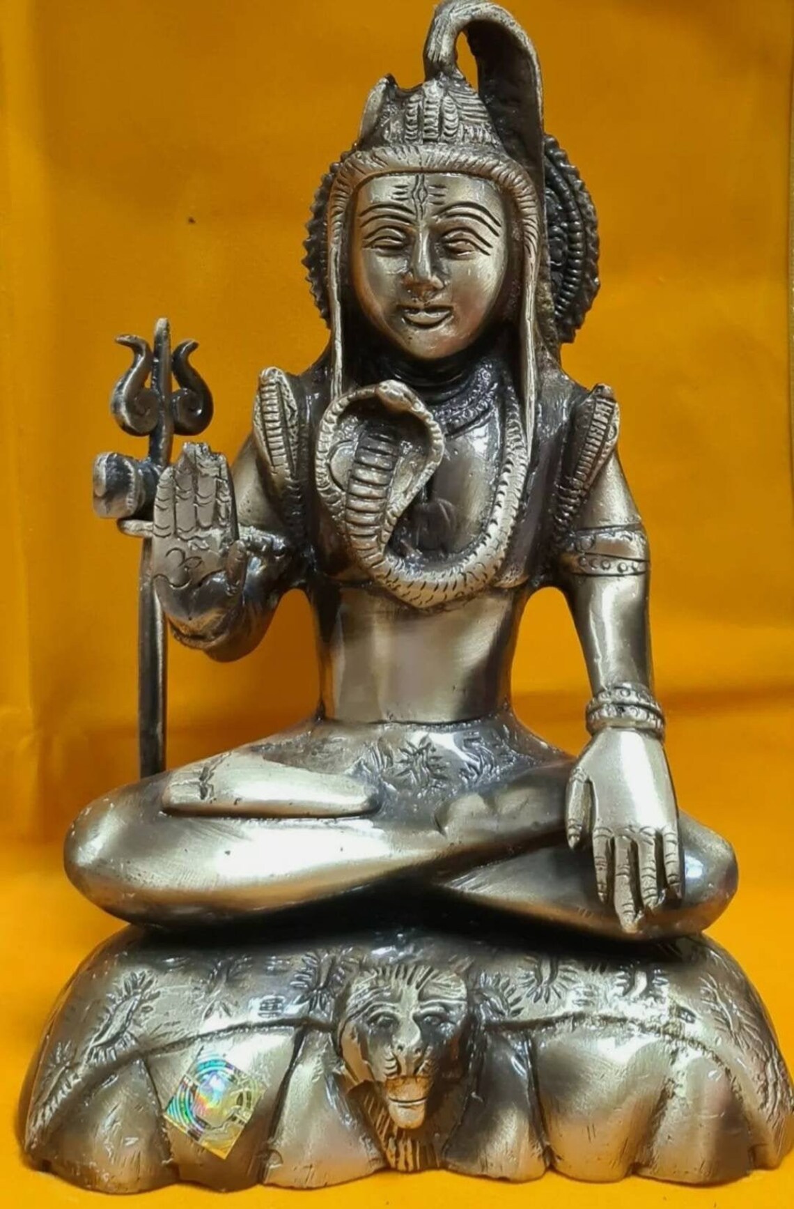 Brass Metal Shiva Beautifully Made 9.0 Inches 2.5 Kg USA Etsy UK