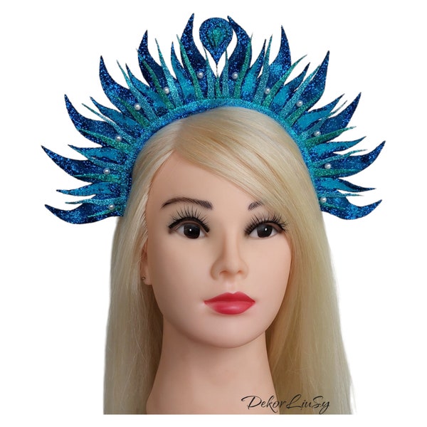 Marmaid crown Sea headband Ocean headdress Sea witch headpiece