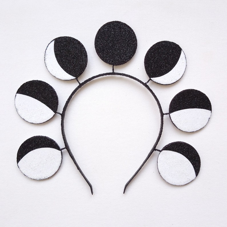 Moon Phase Headpiece Celestial Moon Headband Witch Headdress Etsy