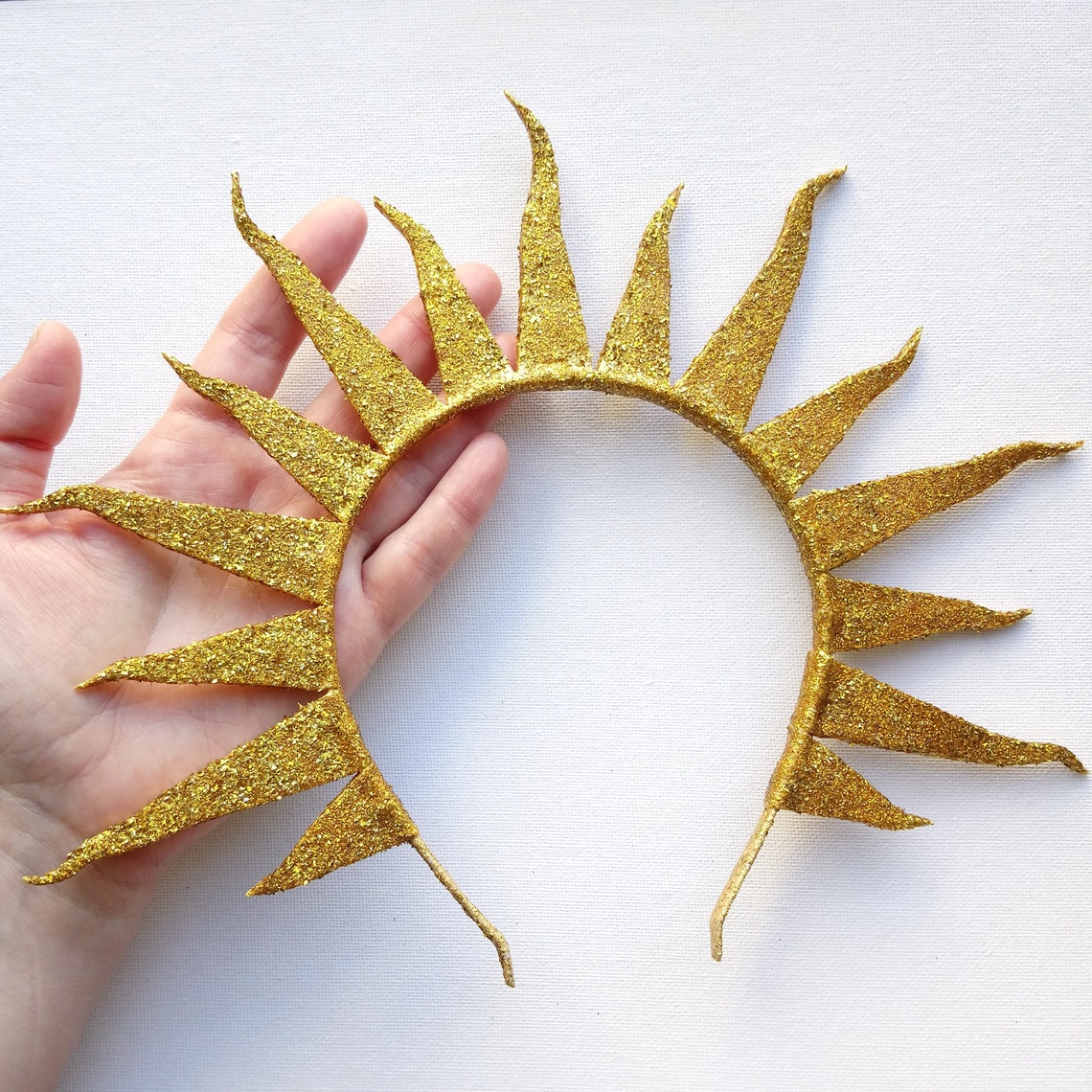 Gold Sun Crown Headband Sun Queen Headdress Sun Halo Aztec Etsy