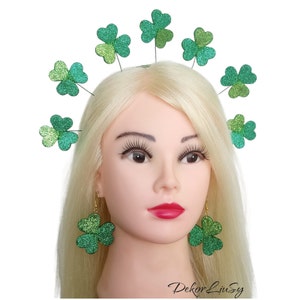 St. Patrick's Day Headband Shamrock Headpiece - Etsy