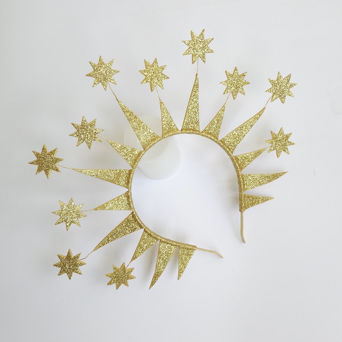 Christmas Gold Stars Headband Celestial Headpiece Festival  Etsy