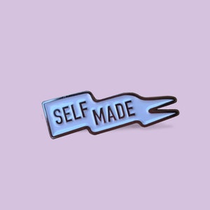 Self Made Pin | Small Business Owner Pin | Soft Enamel Lapel Pin | Flag | Lapel Pins | Enamel Pins | Entrepreneur | Women&#39;s Gift