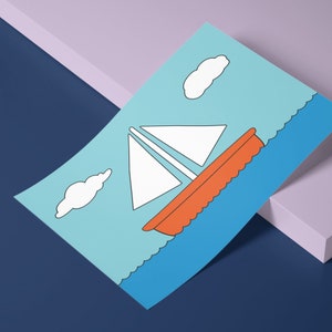 The Simpsons DIGITAL PRINT - Simpsons Living Room Boat Picture | Simpsons Poster | Simpsons Art | Simpsons Wall Art | Simpsons Gifts