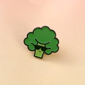 Rock the Broc | Broccoli Pin | Vegan Enamel Lapel Pin | Enamel Pins | Vegetarian Pin | Meat Free | Vegan Gift | Pin Badge | Funny Gift