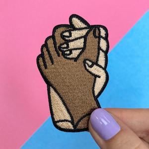 Anti-Racism Embroidery Patch | Social Justice Patch | Embroidery Patch | BLM Political Iron-On Patch | Iron on Embroidered Fabric Patches