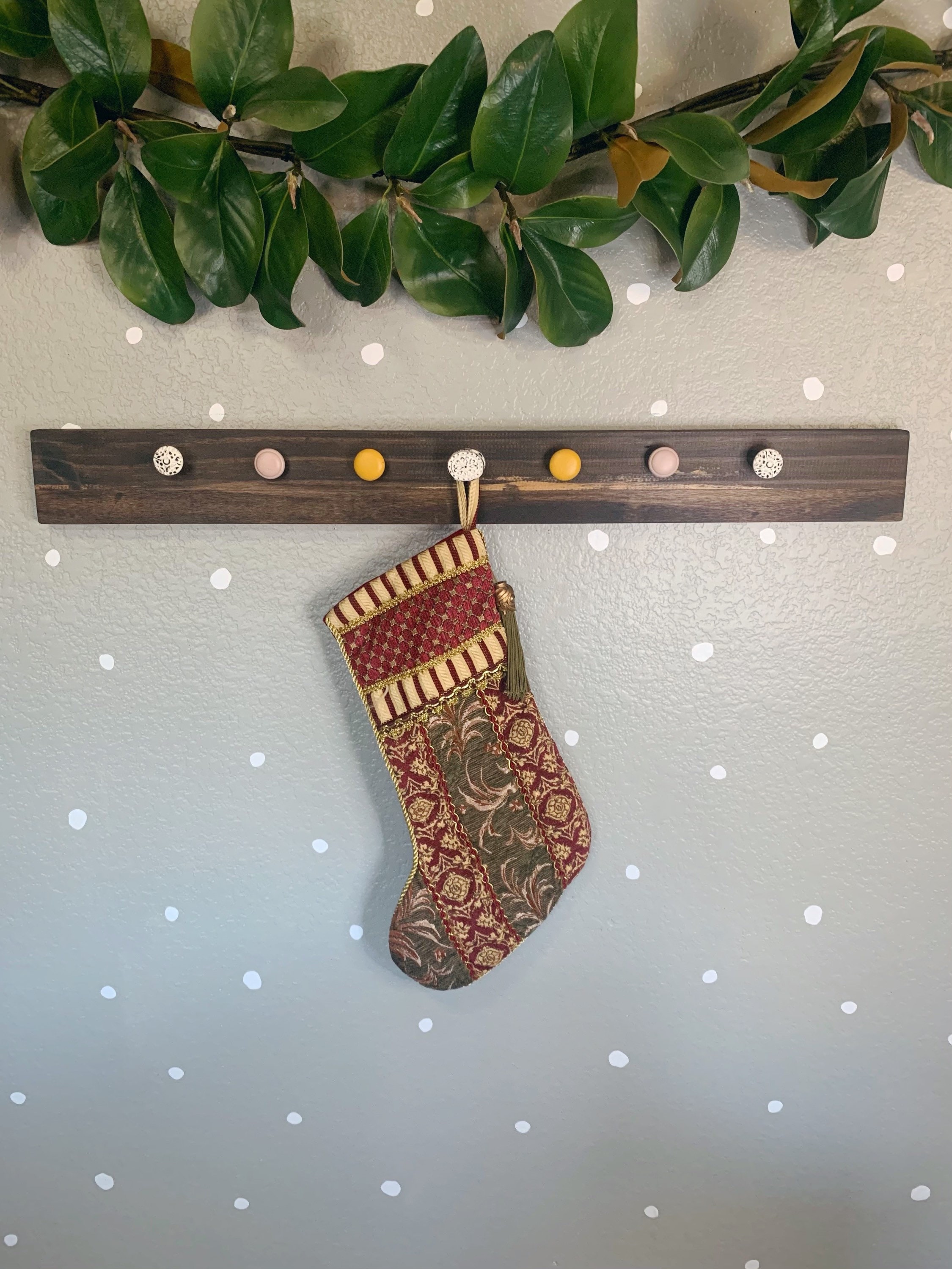 Boho Farmhouse (neutral) Mountable Hook Rack by Decorating the Shack - Etsy