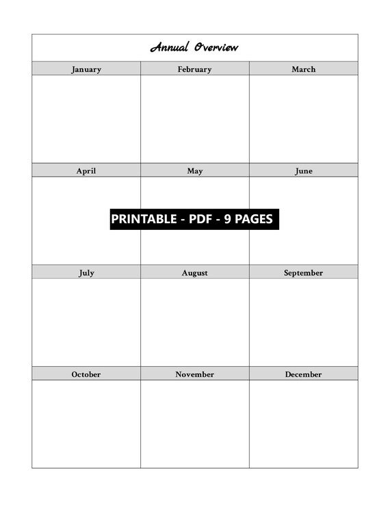 Happy Planner Goal Printable Planner. Daily Routine. A5 A4 | Etsy