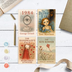 Freiheit zu Lesen Postkarten Set | Banned Books Postkarten | Buchliebhaber Geschenk | Literarische Kunst Drucke | Lese Liebhaber Geschenk | Bücherwurm Bibliothek Dekor