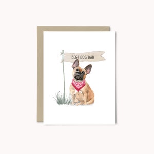 Best Dog Dad Father&#39;s Day Card | Card for Dad | Father&#39;s Day Card from the Dog | Dog Dad Gift | Dog Dad Card | Dog Father&#39;s Day Card