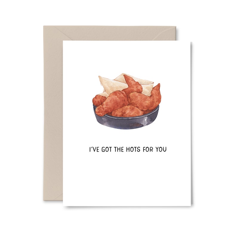 Hot's For You Greeting Card Funny Love Card Pun Valentine's Day Card image 2